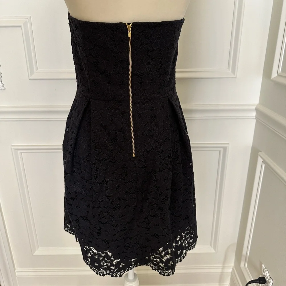 Lilly Pulitzer Strapless Floral Lace Dress - Picture 4 of 7